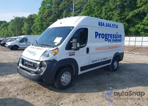 2021 Ram Promaster 1500 High Roof 136 Wb from USA, damaged, VIN 3C6LRVBGXME553883